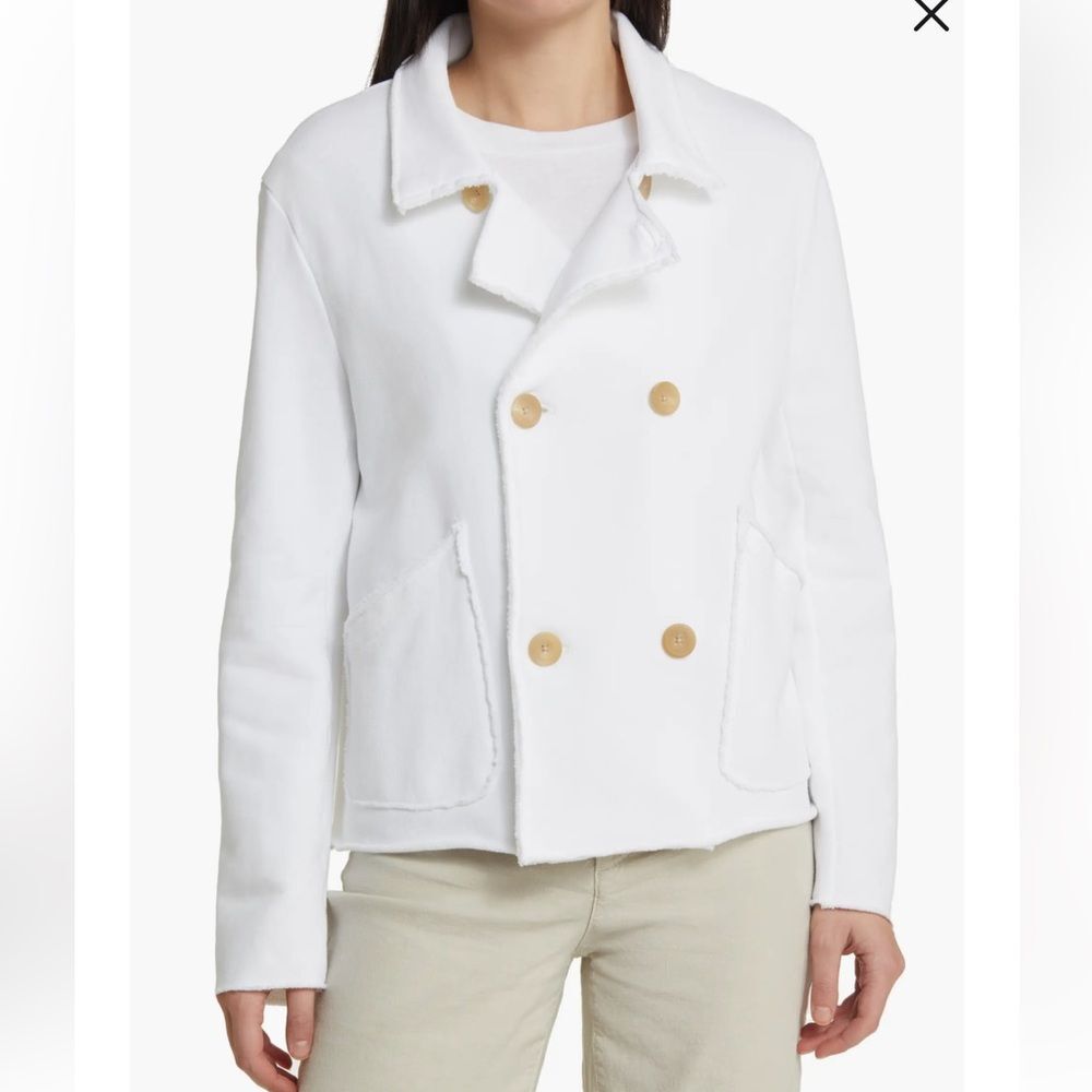 Frank & Eileen Beltfast Mini Crop Knit Peacoat